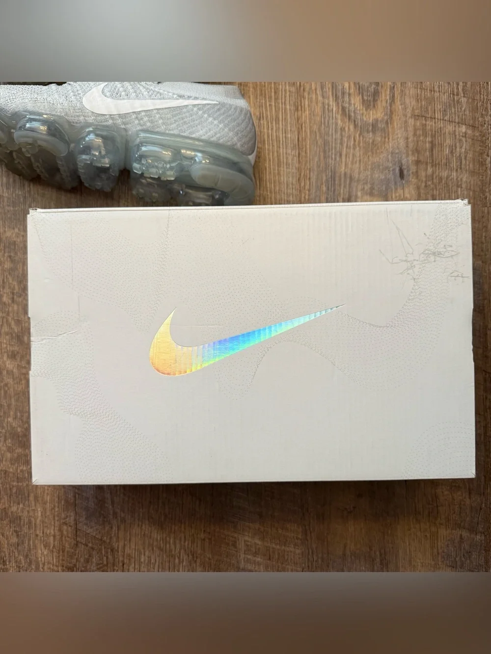 Nike Air VaporMax Flyknit Pure Platinum White Grey